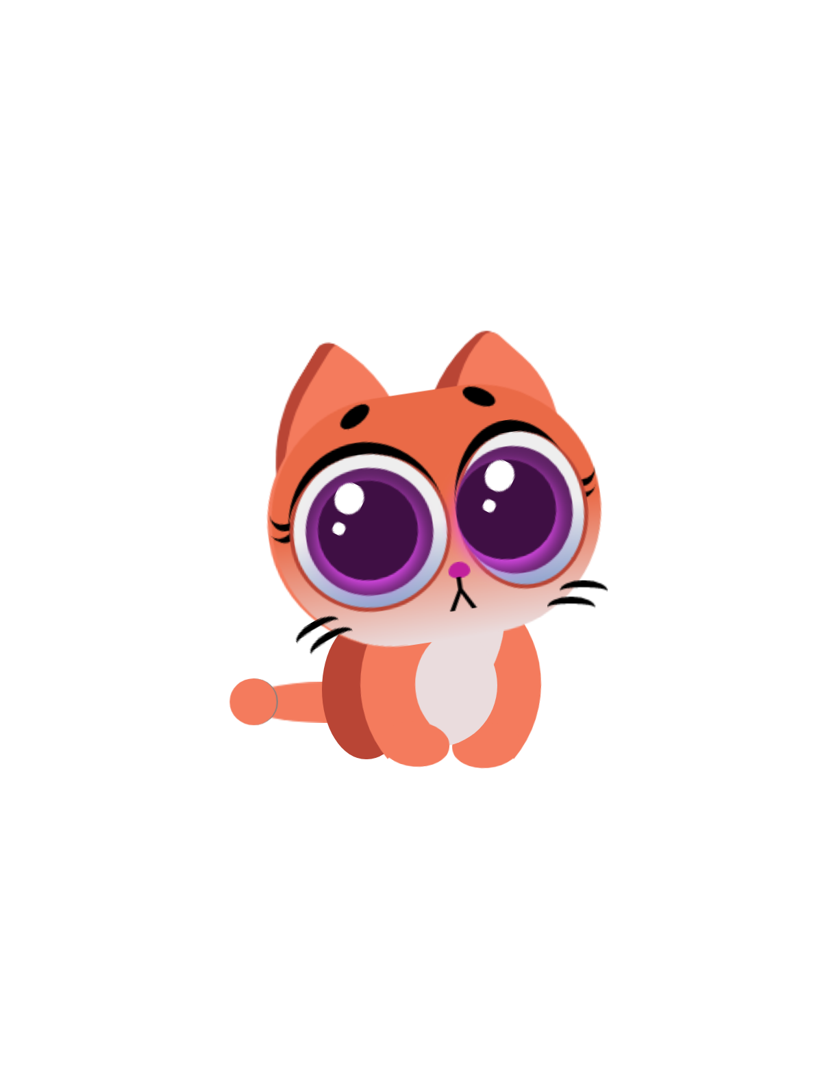 Cat image with a transparent background